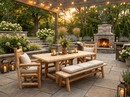 Outdoor Farmhouse Patio Table and Chairs