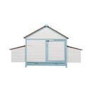 96-Inch Outdoor Fir Wood Chicken Coop With Nesting Box And Run (SAK41852)