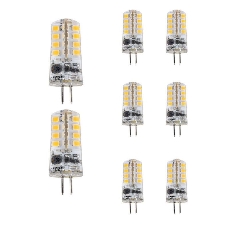 Gardenreet G4 LED Bulbs JC Bi-Pin Base Light Bulbs 3W AC/DC 12V 20W-30W T3 Halogen Bulb Replacement Landscape Bulbs(2700/4000/5000K)