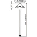 Outdoor Landscape Light with Hollowed Out Design, G4 Socket and 72" Wire