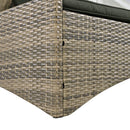Alora Outdoor Rattan Patio Daybed With Adjustable Backrest, Canopy Roof, Storage Box And Cup Holders (SAK54220) by SAKSBY WHOLESALE