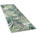Outdoor Rug Ostende Palm Leaf Pattern - Green White