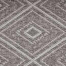 Outdoor Rug Vermont Stain-Resistant with Boho Pattern in Grey