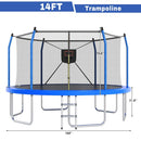 Outdoor Trampoline With LED Lights And Basketball Hoop (SAK69305) by SAKSBY WHOLESALE