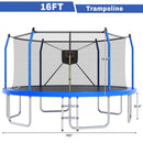 Outdoor Trampoline With LED Lights And Basketball Hoop (SAK69305) by SAKSBY WHOLESALE
