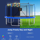 Outdoor Trampoline With LED Lights And Basketball Hoop (SAK69305) by SAKSBY WHOLESALE