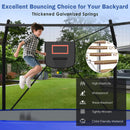 Outdoor Trampoline With LED Lights And Basketball Hoop (SAK69305) by SAKSBY WHOLESALE