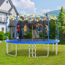 Outdoor Trampoline With LED Lights And Basketball Hoop (SAK69305) by SAKSBY WHOLESALE