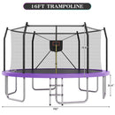 Outdoor Trampoline With LED Lights And Basketball Hoop (SAK69305) by SAKSBY WHOLESALE
