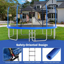 Outdoor Trampoline With LED Lights And Basketball Hoop (SAK69305) by SAKSBY WHOLESALE