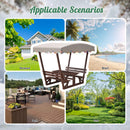 Alora Outdoor Waterproof Wood Picnic Table And Bench Set With Removable Canopy (SAK87135) by SAKSBY WHOLESALE