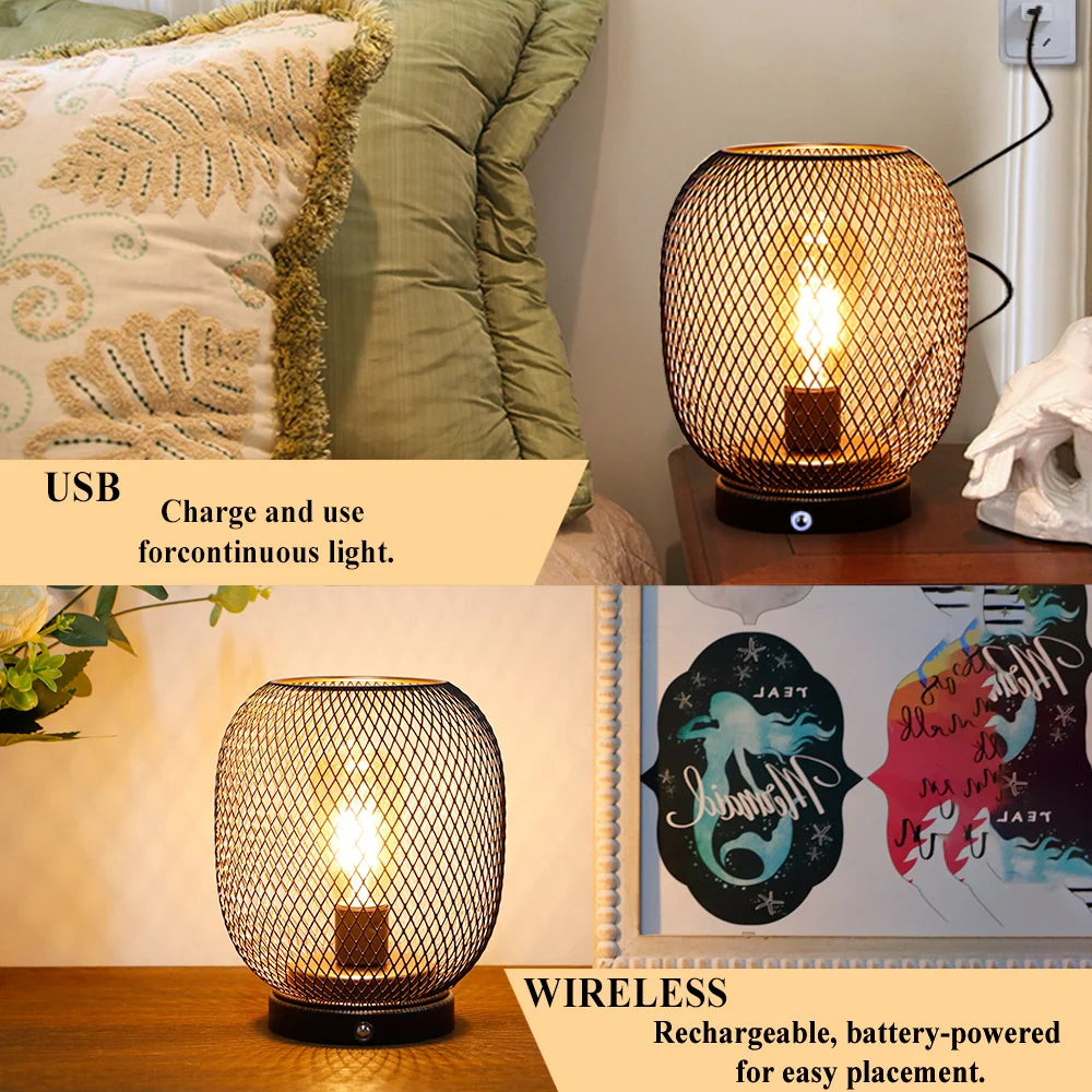 7"H Touch Adjustable Table Lamp(Metal Base, Bronze Round), photo 4 of 6