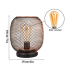 7"H Touch Adjustable Table Lamp(Metal Base, Bronze Round)