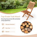 Outdoor Bistro Set with Slatted Seat and Tabletop for Backyard by LJGDeals