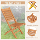 Outdoor Bistro Set with Slatted Seat and Tabletop for Backyard by LJGDeals