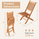 Outdoor Bistro Set with Slatted Seat and Tabletop for Backyard by LJGDeals