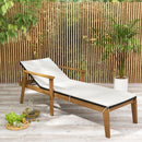 Outdoor Chaise Lounge Chair Rattan Patio Recliners with Armrests by LJGDeals