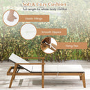 Outdoor Chaise Lounge Chair Rattan Patio Recliners with Armrests by DirectDeals