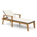 Outdoor Chaise Lounge Chair Rattan Patio Recliners with Armrests by LJGDeals