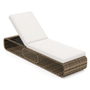 7-Position Adjustable PE Rattan Outdoor Chaise Lounge Chair by LJGDeals