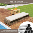 7-Position Adjustable PE Rattan Outdoor Chaise Lounge Chair by LJGDeals