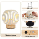 6'H Rechargeable Touch Bedside Table Lamp(Round) by JHY DESIGN