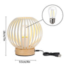 6'H Rechargeable Touch Bedside Table Lamp(Round) by JHY DESIGN
