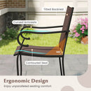 Outdoor Counter Height Bar Stools Set of 4 with Breathable Mesh Fabric by LJGDeals