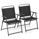 Set of 2/4/6 Outdoor Folding Chairs with Breathable Seat