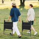 Set of 2/4/6 Outdoor Folding Chairs with Breathable Seat