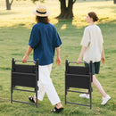 Set of 2/4/6 Outdoor Folding Chairs with Breathable Seat by LJGDeals