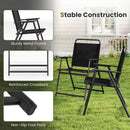 Set of 2/4/6 Outdoor Folding Chairs with Breathable Seat