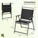 Set of 2/4/6 Outdoor Folding Chairs with Breathable Seat