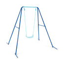 Outdoor Kids Swing Set with Heavy-Duty Metal A-Frame and Ground Stakes by DirectDeals