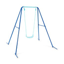 Outdoor Kids Swing Set with Heavy-Duty Metal A-Frame and Ground Stakes by LJGDeals