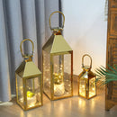 26"&19"& 13" High Elegant Candle Lantern Metal Lanterns for Versatile Indoor & Outdoor by JHY DESIGN