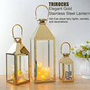 26"&19"& 13" High Elegant Candle Lantern Metal Lanterns for Versatile Indoor & Outdoor by JHY DESIGN