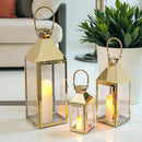 26"&19"& 13" High Elegant Candle Lantern Metal Lanterns for Versatile Indoor & Outdoor by JHY DESIGN