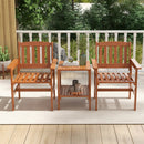 3 Piece Patio Bistro Table and Chairs Set with Umbrella Hole by LJGDeals