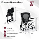Outdoor Rocker Camping Chair with Dual Springs and Padded Back by DirectDeals