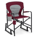 Outdoor Rocker Camping Chair with Dual Springs and Padded Back by LJGDeals