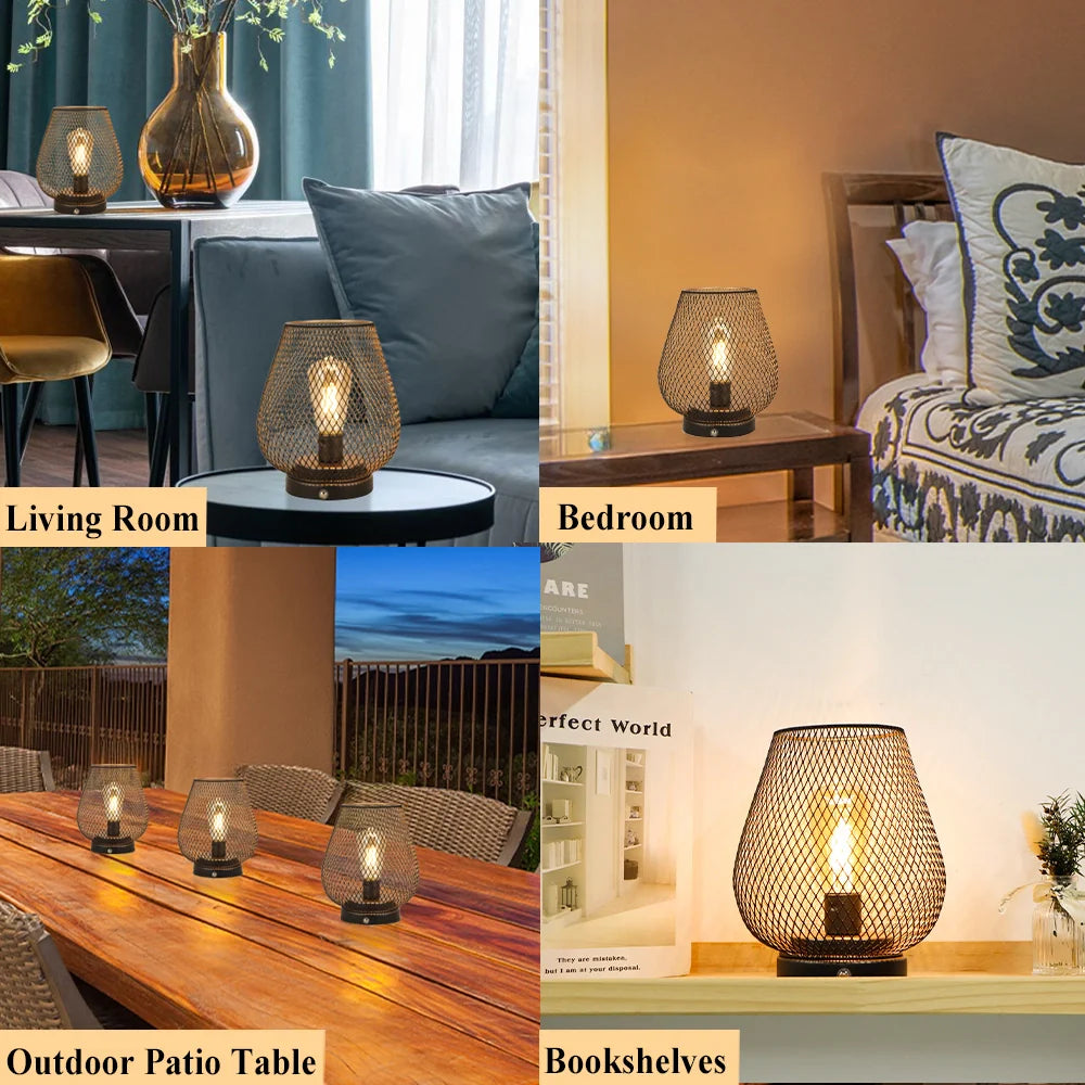 6.7"H Touch Adjustable Table Lamp(Metal Base, Bronze Egg), photo 3 of 6