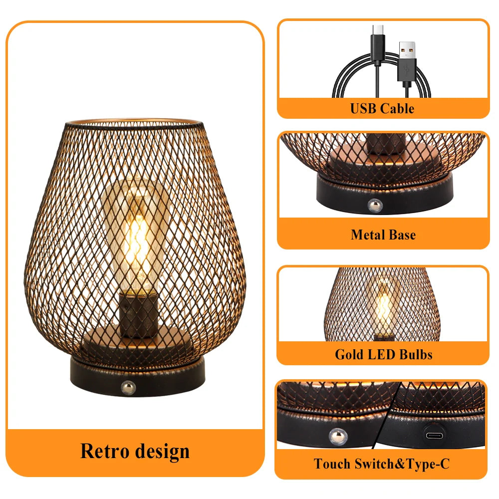 6.7"H Touch Adjustable Table Lamp(Metal Base, Bronze Egg), photo 4 of 6