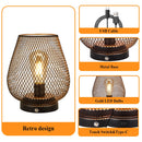 6.7"H Touch Adjustable Table Lamp(Metal Base, Bronze Egg)