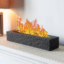 16"x4" Cement Rectangle Black Fireplace by JHY DESIGN