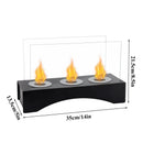 13.5"×5"×8.5" Tabletop Bio Ethanol Fireplace