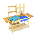 Kid's Outdoor Wooden Pretend Cook Kitchen Playset Toy by LJGDeals