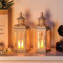 10 inch High Vintage Style Hanging Lantern（Set of 2 ）