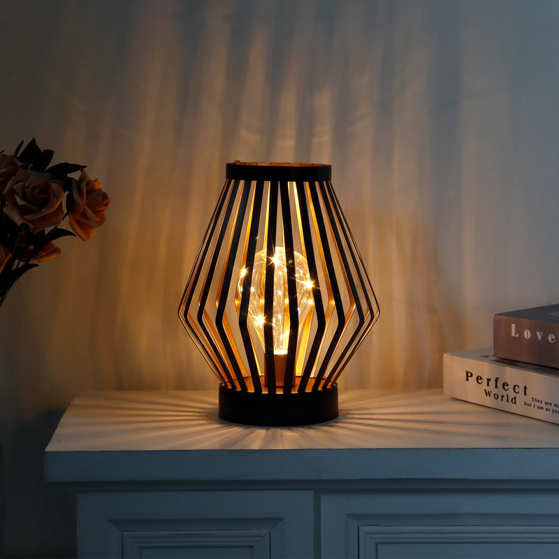 8.7”H Tall Battery powered table lamp(Diamond), photo 5 of 8