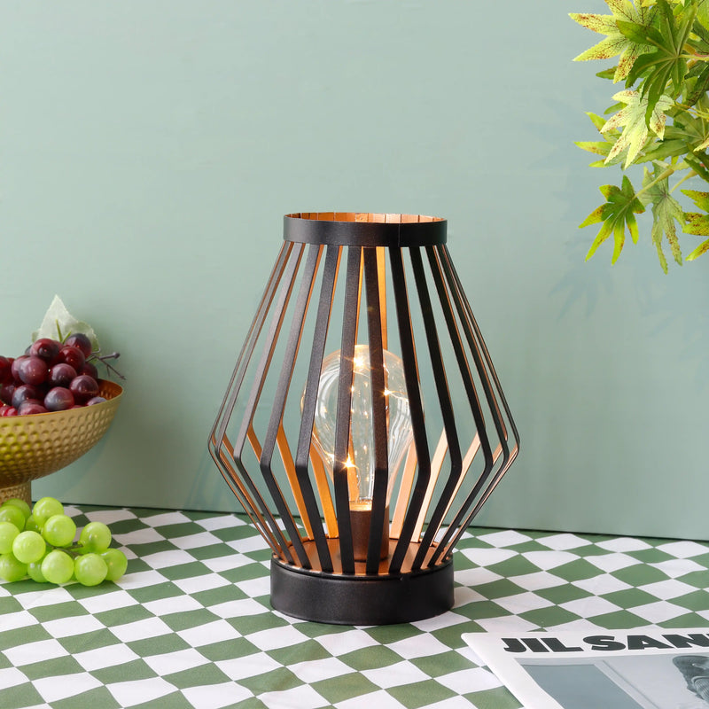 8.7”H Tall Battery powered table lamp(Diamond), photo 4 of 8